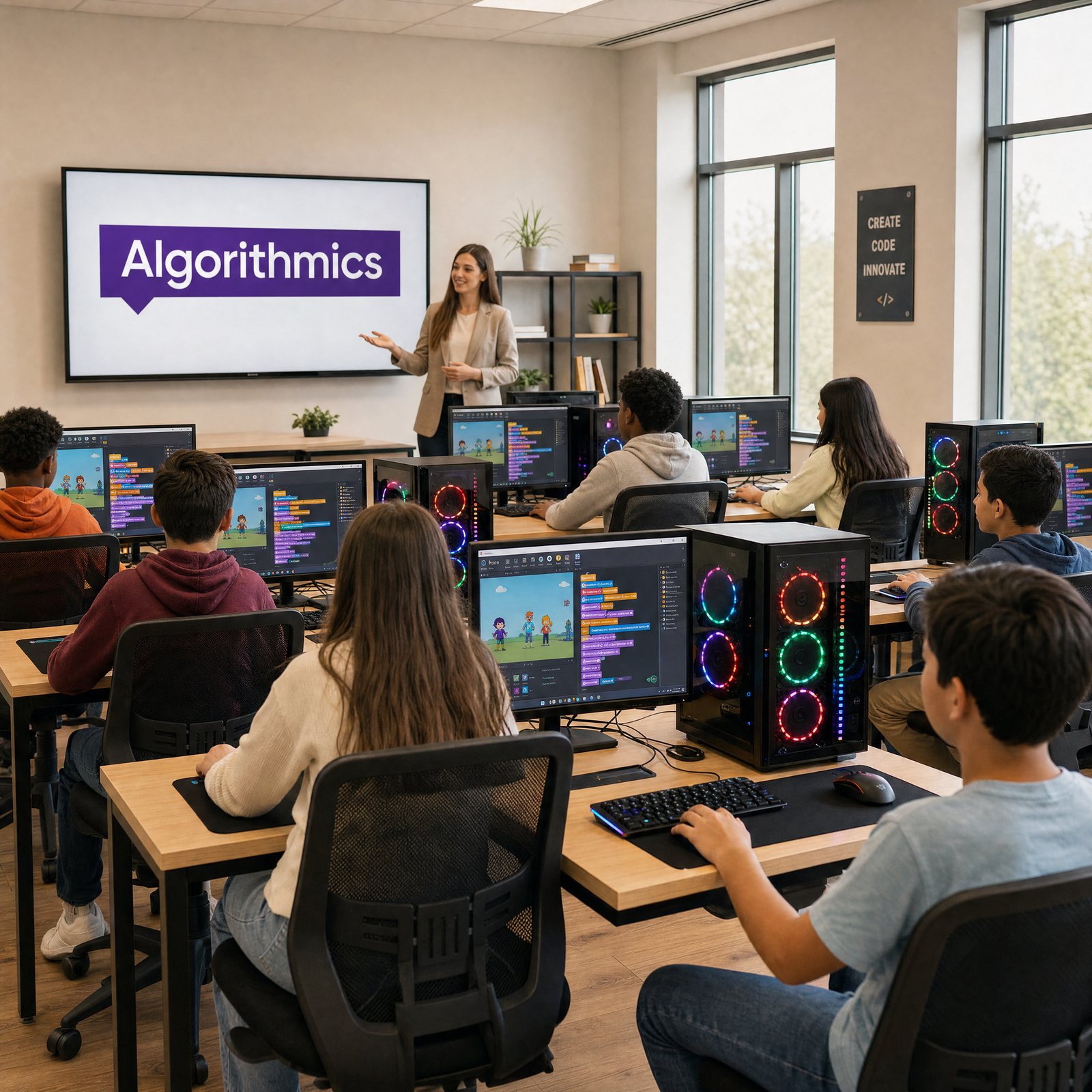 Clase de Algorithmics School en INL